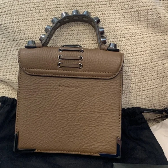 Mackage Tobacco crossbody Bag with Unique Detailing - Picture 2 of 4